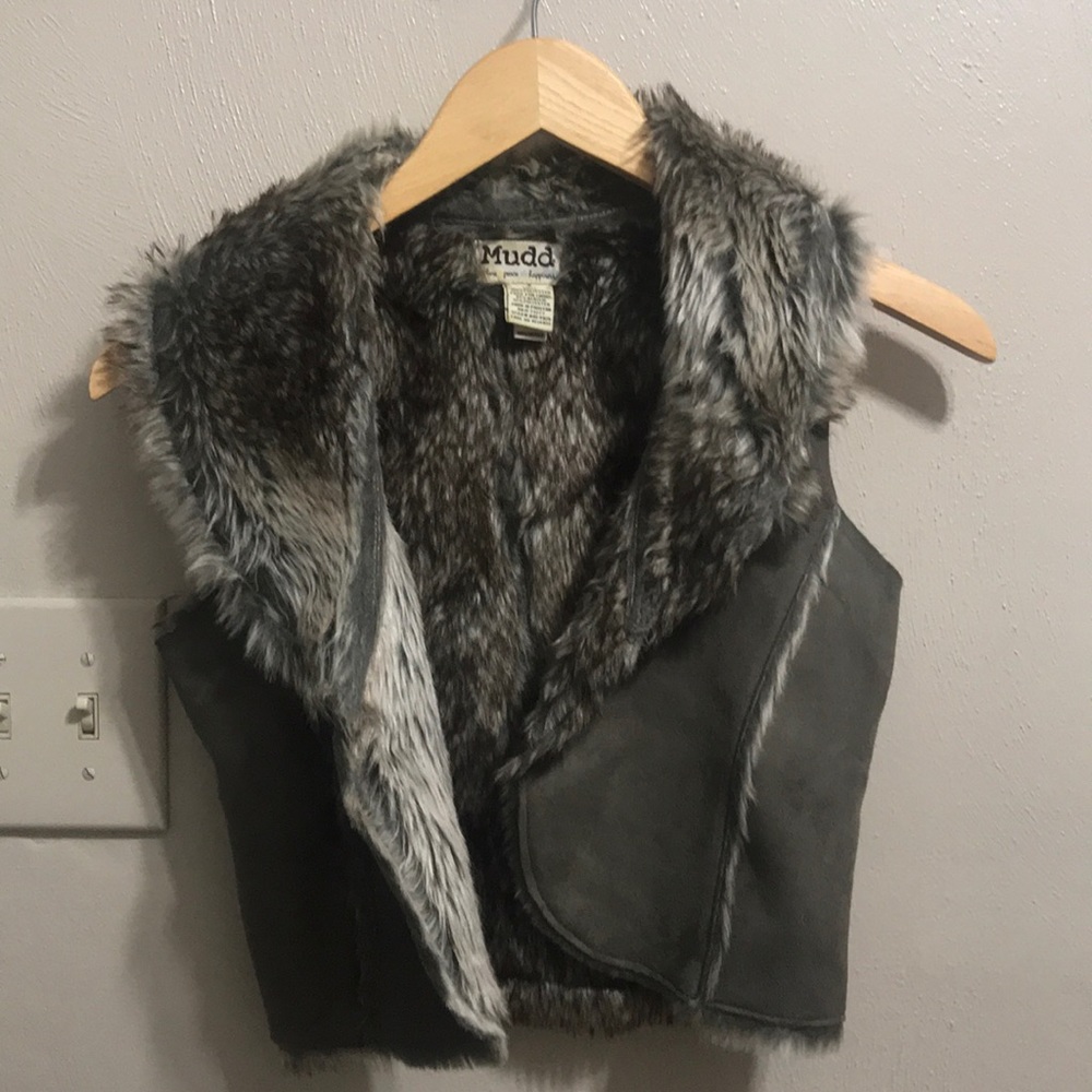Faux fur vest